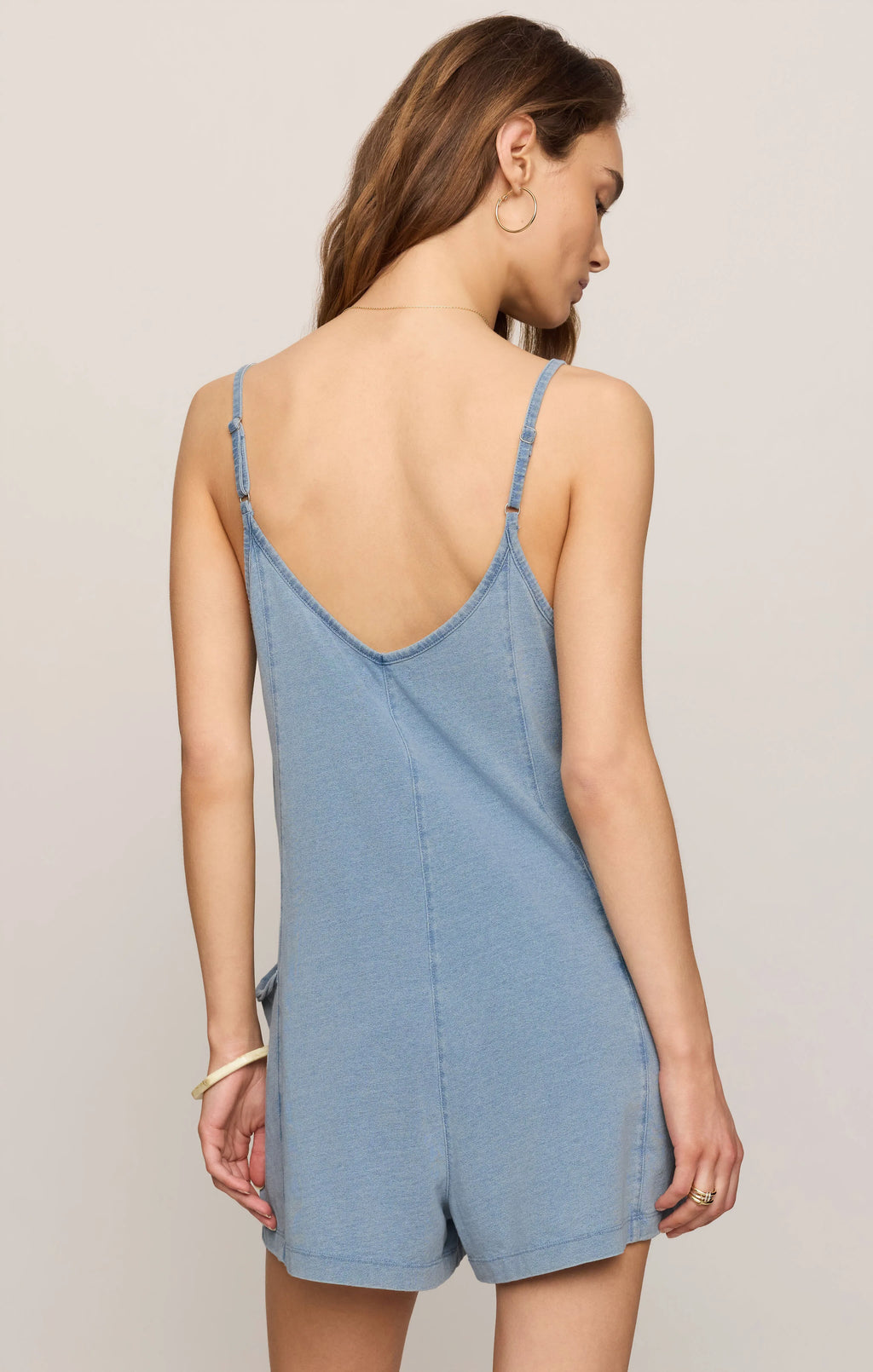 Go Easy Jersey Denim Romper